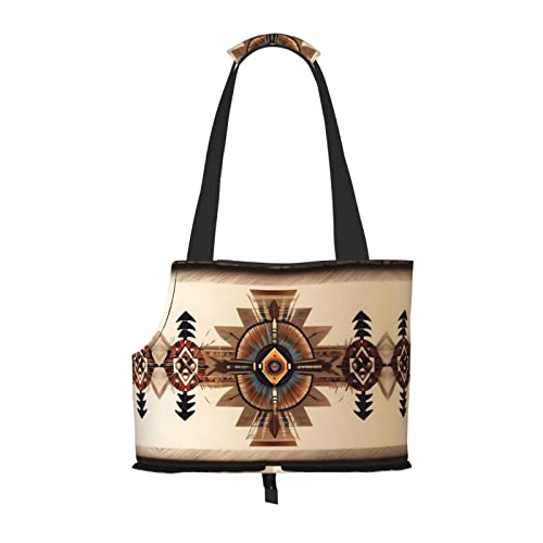 Ureinwohner Amerikanische Malerei Muster Haustier Ausgehen Tasche - Leichte Reise Katze Tasche Atmungsaktive Umhängetasche für kleine Hunde Ureinwohner Amerikanische Malerei Muster Haustier Ausgehen Tasche - Leichte Reise Katze Tasche Atmungsaktive Umhängetasche für kleine Hunde von WBQLSL
