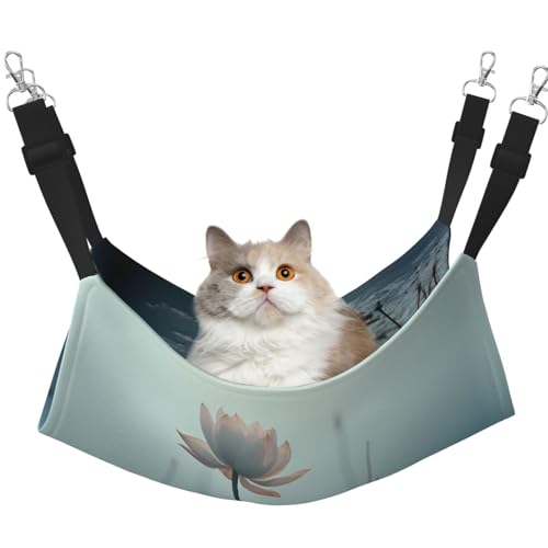 WBQLSL A Lotus Flower Medium Printed Pet Hammock - Sleeping Hammock for Cats, Frettchen, Puppies, Rabbits, Small Animals WBQLSL A Lotus Flower Medium Printed Pet Hammock - Sleeping Hammock for Cats, Frettchen, Puppies, Rabbits, Small Animals von WBQLSL
