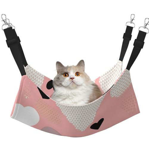 WBQLSL Abstrakte Liebesdiagramm große bedruckte Haustierhängematte - Schlafhängematte für Katzen, Frettchen, Welpen, Kaninchen, Kleintiere WBQLSL Abstrakte Liebesdiagramm große bedruckte Haustierhängematte - Schlafhängematte für Katzen, Frettchen, Welpen, Kaninchen, Kleintiere von WBQLSL