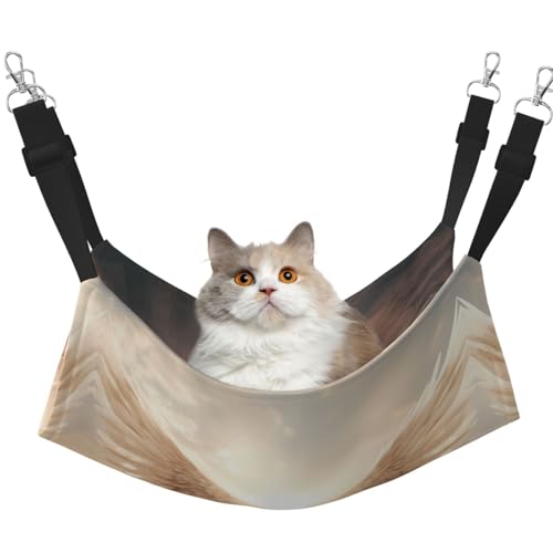 WBQLSL Angel's Wings Haustierhängematte mittelgroß bedruckt - Schlafhängematte für Katzen, Frettchen, Welpen, Kaninchen, Kleintiere WBQLSL Angel's Wings Haustierhängematte mittelgroß bedruckt - Schlafhängematte für Katzen, Frettchen, Welpen, Kaninchen, Kleintiere von WBQLSL