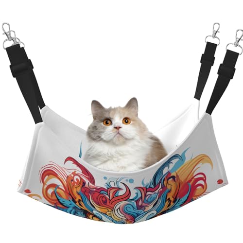 WBQLSL Angry Expression mittelgroße bedruckte Haustierhängematte - Schlafhängematte für Katzen, Frettchen, Welpen, Kaninchen, Kleintiere WBQLSL Angry Expression mittelgroße bedruckte Haustierhängematte - Schlafhängematte für Katzen, Frettchen, Welpen, Kaninchen, Kleintiere von WBQLSL