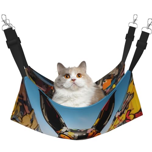 WBQLSL Art Doodle Hundehängematte für Haustiere, mittelgroß, bedruckt, für Katzen, Frettchen, Welpen, Kaninchen, Kleintiere WBQLSL Art Doodle Hundehängematte für Haustiere, mittelgroß, bedruckt, für Katzen, Frettchen, Welpen, Kaninchen, Kleintiere von WBQLSL