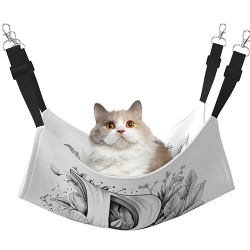 WBQLSL Artistic Haustierhängematte mit Buchstabe B, mittelgroß, bedruckt, für Katzen, Frettchen, Welpen, Kaninchen, Kleintiere von WBQLSL