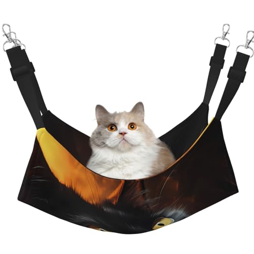 WBQLSL Bettelaugen Mittlere bedruckte Haustierhängematte - Schlafhängematte für Katzen, Frettchen, Welpen, Kaninchen, Kleintiere WBQLSL Bettelaugen Mittlere bedruckte Haustierhängematte - Schlafhängematte für Katzen, Frettchen, Welpen, Kaninchen, Kleintiere von WBQLSL