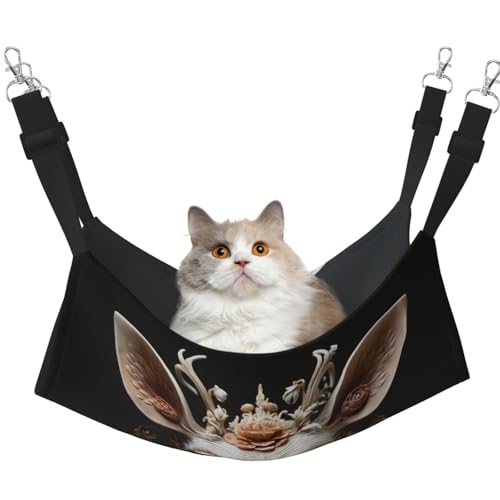 WBQLSL Big-Eyed White Deer Large Printed Pet Hammock - Sleeping Hammock for Cats, Frettchen, Puppies, Rabbits, Small Animals WBQLSL Big-Eyed White Deer Large Printed Pet Hammock - Sleeping Hammock for Cats, Frettchen, Puppies, Rabbits, Small Animals von WBQLSL
