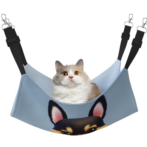 WBQLSL Card Love Fancy Puppy Große bedruckte Haustierhängematte – Schlafhängematte für Katzen, Frettchen, Welpen, Kaninchen, Kleintiere von WBQLSL