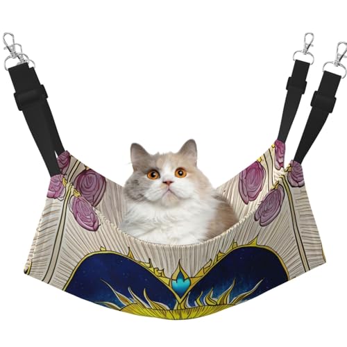 WBQLSL Cartoon Herz Sonne Medium Bedruckte Haustier Hängematte - Schlafhängematte für Katzen, Frettchen, Welpen, Kaninchen, Kleintiere WBQLSL Cartoon Herz Sonne Medium Bedruckte Haustier Hängematte - Schlafhängematte für Katzen, Frettchen, Welpen, Kaninchen, Kleintiere von WBQLSL
