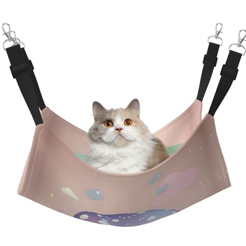 WBQLSL Cartoon Pilz Große bedruckte Haustierhängematte - Schlafhängematte für Katzen, Frettchen, Welpen, Kaninchen, Kleintiere WBQLSL Cartoon Pilz Große bedruckte Haustierhängematte - Schlafhängematte für Katzen, Frettchen, Welpen, Kaninchen, Kleintiere von WBQLSL