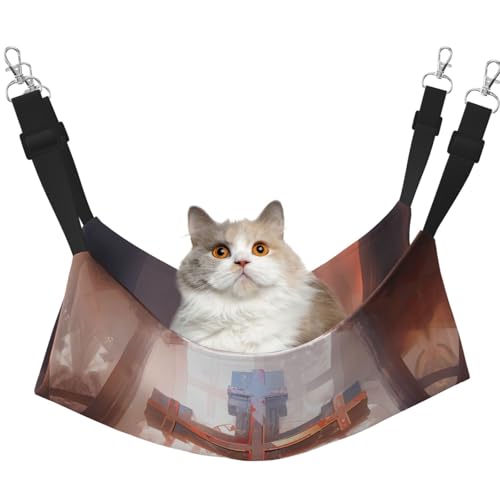 WBQLSL Crucifixion Große bedruckte Haustierhängematte - Schlafhängematte für Katzen, Frettchen, Welpen, Kaninchen, Kleintiere WBQLSL Crucifixion Große bedruckte Haustierhängematte - Schlafhängematte für Katzen, Frettchen, Welpen, Kaninchen, Kleintiere von WBQLSL