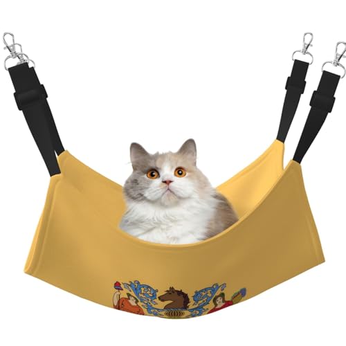 WBQLSL Flag of New Jersey Große bedruckte Haustierhängematte - Schlafhängematte für Katzen, Frettchen, Welpen, Kaninchen, Kleintiere von WBQLSL