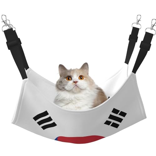 WBQLSL Flagge der Republik Korea Medium bedruckte Haustierhängematte - Schlafhängematte für Katzen, Frettchen, Welpen, Kaninchen, Kleintiere WBQLSL Flagge der Republik Korea Medium bedruckte Haustierhängematte - Schlafhängematte für Katzen, Frettchen, Welpen, Kaninchen, Kleintiere von WBQLSL