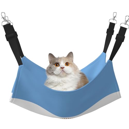 WBQLSL Große bedruckte Haustierhängematte mit argentinischer Flagge, Schlafhängematte für Katzen, Frettchen, Welpen, Kaninchen, Kleintiere WBQLSL Große bedruckte Haustierhängematte mit argentinischer Flagge, Schlafhängematte für Katzen, Frettchen, Welpen, Kaninchen, Kleintiere von WBQLSL