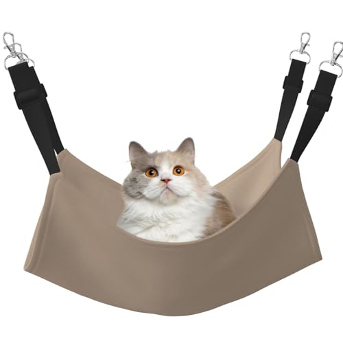 WBQLSL Haustier-Hängematte für Katzen, Frettchen, Welpen, Kaninchen, Kleintiere, einfarbig, Hellbraun, mittelgroß WBQLSL Haustier-Hängematte für Katzen, Frettchen, Welpen, Kaninchen, Kleintiere, einfarbig, Hellbraun, mittelgroß von WBQLSL
