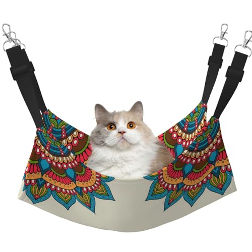 WBQLSL Haustierhängematte aus Stoff, mittelgroß, bedruckt, für Katzen, Frettchen, Welpen, Kaninchen, Kleintiere von WBQLSL