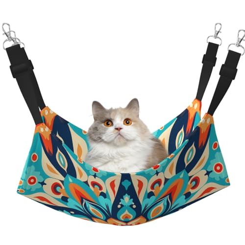 WBQLSL Haustierhängematte mit antikem Diamantdruck, mittelgroß, bedruckt, für Katzen, Frettchen, Welpen, Kaninchen, Kleintiere WBQLSL Haustierhängematte mit antikem Diamantdruck, mittelgroß, bedruckt, für Katzen, Frettchen, Welpen, Kaninchen, Kleintiere von WBQLSL