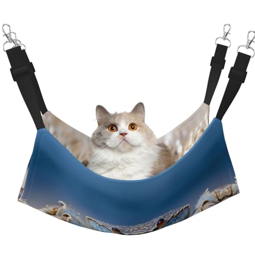 WBQLSL Krabbel-Hängematte für Haustiere, groß, bedruckt, für Katzen, Frettchen, Welpen, Kaninchen, Kleintiere WBQLSL Krabbel-Hängematte für Haustiere, groß, bedruckt, für Katzen, Frettchen, Welpen, Kaninchen, Kleintiere von WBQLSL