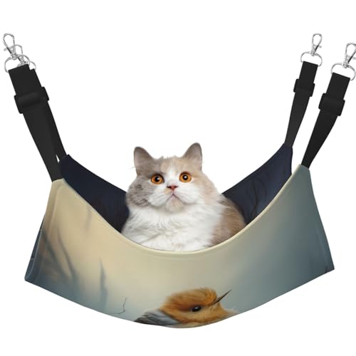 WBQLSL Niedliche kleine Sitzstange Große bedruckte Haustierhängematte - Schlafhängematte für Katzen, Frettchen, Welpen, Kaninchen, Kleintiere WBQLSL Niedliche kleine Sitzstange Große bedruckte Haustierhängematte - Schlafhängematte für Katzen, Frettchen, Welpen, Kaninchen, Kleintiere von WBQLSL