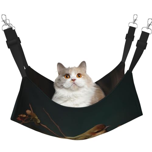 WBQLSL Niedliche kleine sitzende Vogel-Hängematte für Haustiere, mittelgroß, bedruckt, für Katzen, Frettchen, Welpen, Kaninchen, Kleintiere WBQLSL Niedliche kleine sitzende Vogel-Hängematte für Haustiere, mittelgroß, bedruckt, für Katzen, Frettchen, Welpen, Kaninchen, Kleintiere von WBQLSL