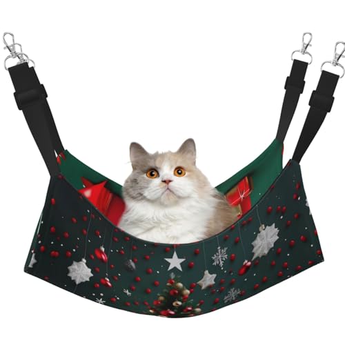 WBQLSL Runde Kugel Weihnachtsbaum Medium Bedruckte Haustier Hängematte - Schlafhängematte für Katzen, Frettchen, Welpen, Kaninchen, Kleintiere WBQLSL Runde Kugel Weihnachtsbaum Medium Bedruckte Haustier Hängematte - Schlafhängematte für Katzen, Frettchen, Welpen, Kaninchen, Kleintiere von WBQLSL
