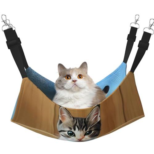 WBQLSL Schlafzimmer Kätzchen Medium bedruckte Haustierhängematte - Schlafhängematte für Katzen, Frettchen, Welpen, Kaninchen, Kleintiere WBQLSL Schlafzimmer Kätzchen Medium bedruckte Haustierhängematte - Schlafhängematte für Katzen, Frettchen, Welpen, Kaninchen, Kleintiere von WBQLSL
