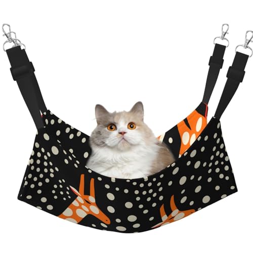 WBQLSL Schöne Giraffe große bedruckte Haustierhängematte - Schlafhängematte für Katzen, Frettchen, Welpen, Kaninchen, Kleintiere von WBQLSL