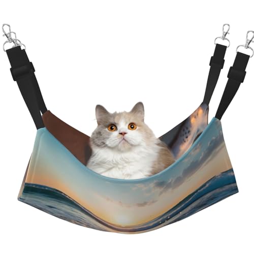 WBQLSL Sea Wave Haustierhängematte mit mittlerem Druck, für Katzen, Frettchen, Welpen, Kaninchen, Kleintiere WBQLSL Sea Wave Haustierhängematte mit mittlerem Druck, für Katzen, Frettchen, Welpen, Kaninchen, Kleintiere von WBQLSL