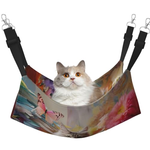WBQLSL Sitzende graue Katze, mittelgroß, bedruckte Haustierhängematte – Schlafhängematte für Katzen, Frettchen, Welpen, Kaninchen, Kleintiere WBQLSL Sitzende graue Katze, mittelgroß, bedruckte Haustierhängematte – Schlafhängematte für Katzen, Frettchen, Welpen, Kaninchen, Kleintiere von WBQLSL