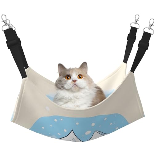 WBQLSL Snow-Caped Mountains Große bedruckte Haustierhängematte - Schlafhängematte für Katzen, Frettchen, Welpen, Kaninchen, Kleintiere WBQLSL Snow-Caped Mountains Große bedruckte Haustierhängematte - Schlafhängematte für Katzen, Frettchen, Welpen, Kaninchen, Kleintiere von WBQLSL