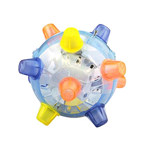 WBTY Ballspielzeug, Interaktiver LED-Licht-Katzen- und Hundespielzeugball – Springender, Blinkender und Hüpfender Spaß von WBTY