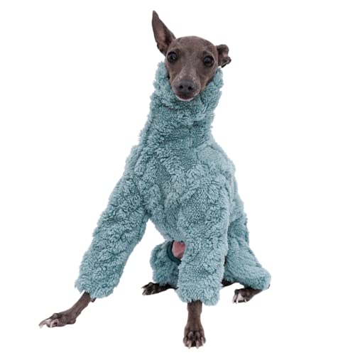 Windhund-Kleidung – Winter-Overall für Hunde, warmer Fleece-Rollkragen-Overall, Vierbein-Strampler, langärmelig, Sweatshirt, dicker Outdoor-Mantel für italienische Windhunde, Whippet, Deerhound Windhund-Kleidung – Winter-Overall für Hunde, warmer Fleece-Rollkragen-Overall, Vierbein-Strampler, langärmelig, Sweatshirt, dicker Outdoor-Mantel für italienische Windhunde, Whippet, Deerhound von WCDJOMOP