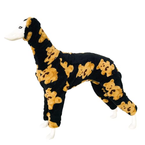 Windhund-Kleidung für den Winter, warmer Fleece-Rollkragen-Overall, langärmelig, Vierbein-Strampler, Sweatshirt mit Kapuze, Outdoor-Mantel für italienische Windhunde, Whippet, Hirsch, Bedlington Windhund-Kleidung für den Winter, warmer Fleece-Rollkragen-Overall, langärmelig, Vierbein-Strampler, Sweatshirt mit Kapuze, Outdoor-Mantel für italienische Windhunde, Whippet, Hirsch, Bedlington von WCDJOMOP