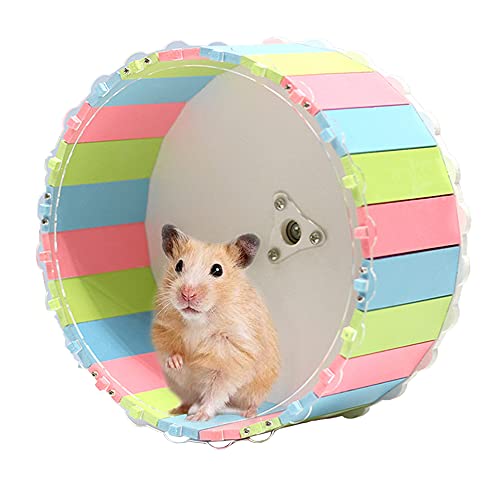Kleintierspielzeug Laufrad, Hamsterrad, Übungsrad für Hamster, Hamsterrad Kunststoff Leise, Hamsterrad Kunststoff, rutschfest, für Chinchilla, Igel, Rennmäuse und andere Kleintiere (15CM) von CaiYuanGJ