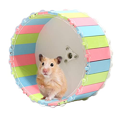 CaiYuanGJ Kleintierspielzeug Laufrad, Hamsterrad, Übungsrad für Hamster, Hamsterrad Kunststoff Leise, Hamsterrad Kunststoff, rutschfest, für Chinchilla, Igel, Rennmäuse und andere Kleintiere (15CM) von CaiYuanGJ