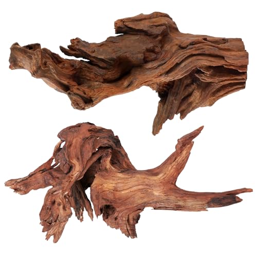 WDEFUN Natürliches extra großes Treibholz für Aquarium-Dekoration, 2-teilig,35,6–45,7 cm, Treibholz für Dekorationen in Aquarien, für Reptilien, Bartagamen oder Luftpflanzen WDEFUN Natürliches extra großes Treibholz für Aquarium-Dekoration, 2-teilig,35,6–45,7 cm, Treibholz für Dekorationen in Aquarien, für Reptilien, Bartagamen oder Luftpflanzen von WDEFUN