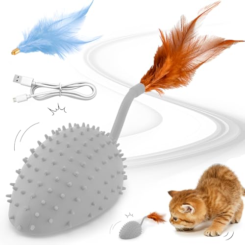 WDKXCN Katzenspielzeug Maus,Katzenspielzeug Interaktiv, Magic Maus Katze Mit Federschwanz, ElektrischesKatzenspielzeug, Intelligente Hindernisvermeidung WDKXCN Katzenspielzeug Maus,Katzenspielzeug Interaktiv, Magic Maus Katze Mit Federschwanz, ElektrischesKatzenspielzeug, Intelligente Hindernisvermeidung von WDKXCN