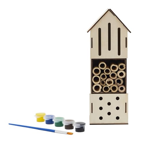 Insektenhotel Bastelset mit Malfarben, DIY Bienenhaus zum Selbstbauen und Bemalen, Kreatives Naturspielzeug Insektenhotel Bastelset mit Malfarben, DIY Bienenhaus zum Selbstbauen und Bemalen, Kreatives Naturspielzeug von WDMT