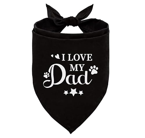I Love My Dad Hundehalstuch, lustiges süßes Hundehalstuch, Haustierschal, Dreieckstuch für Hunde, Dekoration, Foto-Requisite, Haustier-Schal, Zubehör, Hundehalstuch für kleine mittelgroße Hunde (D71) I Love My Dad Hundehalstuch, lustiges süßes Hundehalstuch, Haustierschal, Dreieckstuch für Hunde, Dekoration, Foto-Requisite, Haustier-Schal, Zubehör, Hundehalstuch für kleine mittelgroße Hunde (D71) von WDSXWH