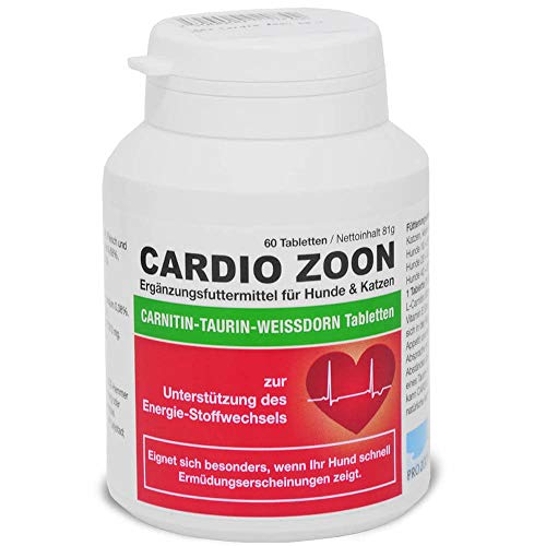 Dr. Peter Conrad e. K CARDIO ZOON | 60 Tabletten | Diät-Ergänzungsfuttermittel für Hunde und Katzen | Mit Weißdorn-Pulver von oralade