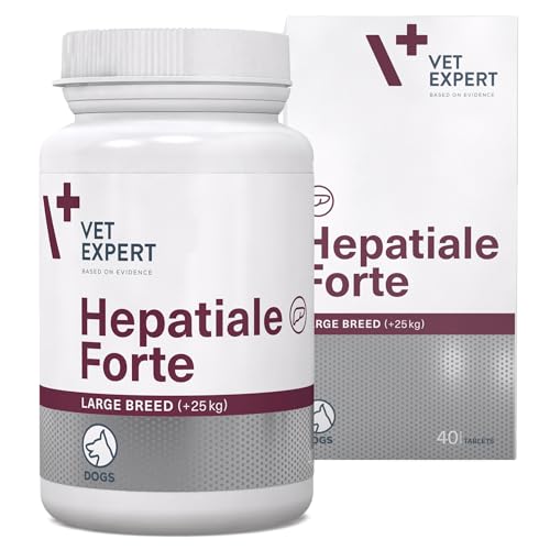 VetExpert Hepatiale Forte - Nahrungsergänzung für große Hunderassen - 40 Tabletten von VetExpert