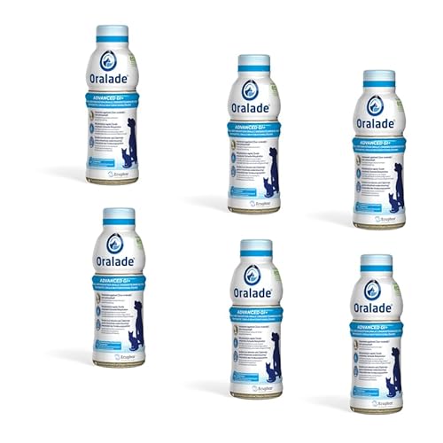 Oralade Advanced GI + Oral Rehydration Support | 6 x 500 ml | Flüssiges Diätergänzungsfuttermittel für Hunde + Katzen | Für die mikroenterale Ernährung von oralade