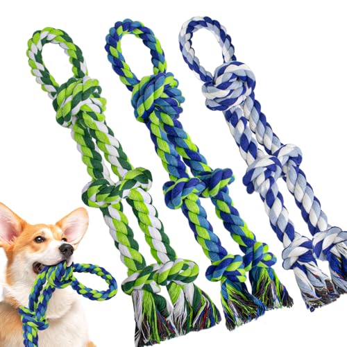WDZZHOT Hundespielzeug aus Seil, für aggressive Kauer, fast unzerstörbares Seil-Kauspielzeug für große, mittelgroße und kleine Hunde, robustes Hundespielzeug aus 100 % Baumwolle, für Langeweile WDZZHOT Hundespielzeug aus Seil, für aggressive Kauer, fast unzerstörbares Seil-Kauspielzeug für große, mittelgroße und kleine Hunde, robustes Hundespielzeug aus 100 % Baumwolle, für Langeweile von WDZZHOT
