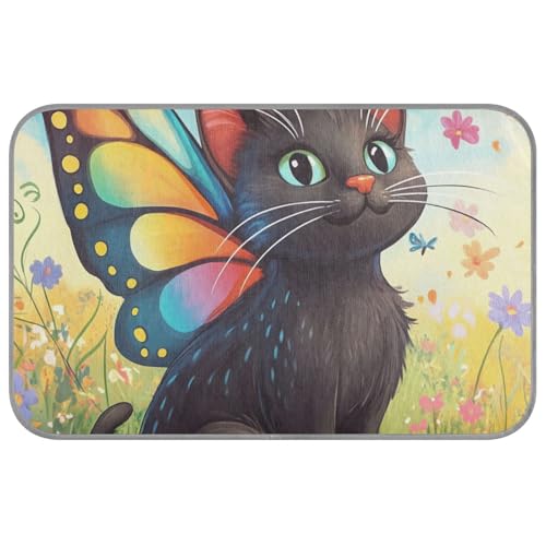 Kühlendes Hundebett für den Sommer, mit Schmetterling, Tier, Blume, selbstkühlend, für draußen, rutschfest, Größe M Kühlendes Hundebett für den Sommer, mit Schmetterling, Tier, Blume, selbstkühlend, für draußen, rutschfest, Größe M von WDdZzyy
