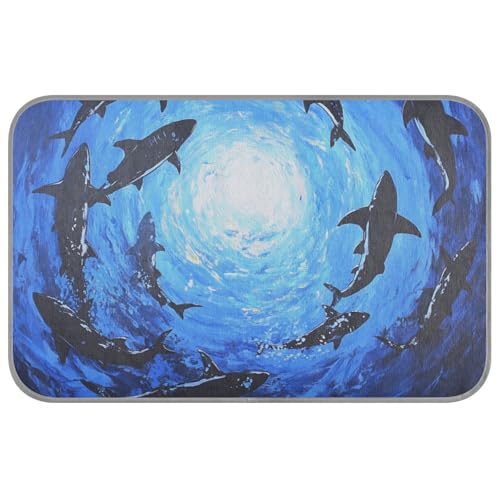 Ocean Sharks Sea Summer Kühlendes Hundebett, selbstkühlende Decke für Katzen für Haustiere, gemütliches Schlafzubehör, Cama Refrescante para Perros M Ocean Sharks Sea Summer Kühlendes Hundebett, selbstkühlende Decke für Katzen für Haustiere, gemütliches Schlafzubehör, Cama Refrescante para Perros M von WDdZzyy