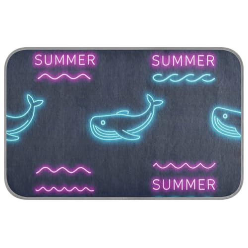 Sommer Neon Whale Wave Schwarz Sommer Kühldecke für Hunde Selbstkühlendes Hundebett Waschbar für Kätzchen Indoor Essentials Manta Refrescante para perro M Sommer Neon Whale Wave Schwarz Sommer Kühldecke für Hunde Selbstkühlendes Hundebett Waschbar für Kätzchen Indoor Essentials Manta Refrescante para perro M von WDdZzyy