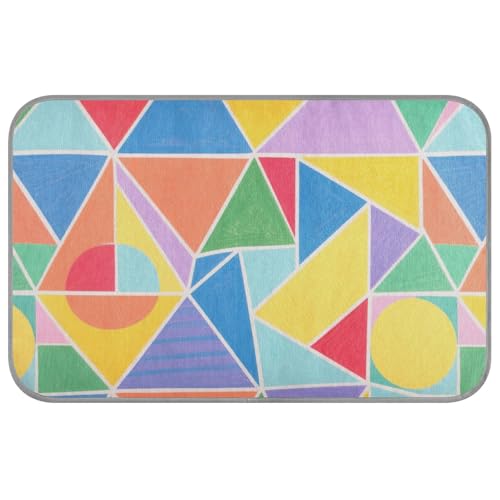 WDdZzyy Abstrakte geometrische Cartoon-Farbe, kühlendes Sommerbett, selbstkühlende Katzenmatte für Kaninchen, Indoor-Essentials, Cama Fria para perro M WDdZzyy Abstrakte geometrische Cartoon-Farbe, kühlendes Sommerbett, selbstkühlende Katzenmatte für Kaninchen, Indoor-Essentials, Cama Fria para perro M von WDdZzyy