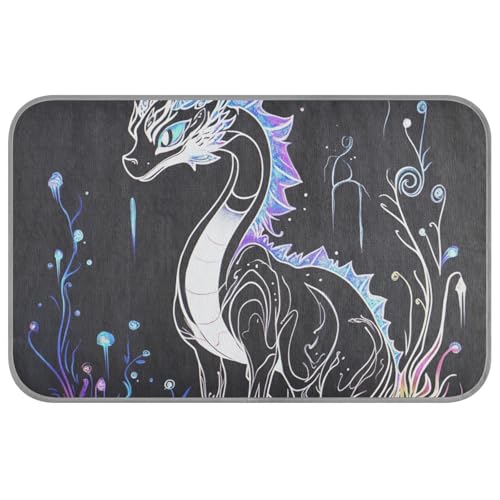 WDdZzyy Aesthetic Dragon Kühldecke für den Sommer, selbstkühlendes Bett für Katzen, Outdoor, für Haustiere, Outdoor, abnehmbar, Manta Fria para Perros M von WDdZzyy
