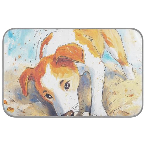 WDdZzyy Animal Bones Sommer-Kühlgelmatte für Hunde, selbstkühlendes Eiskissen für Hunde, Reisezubehör, Klebeband Frio para Perros M von WDdZzyy