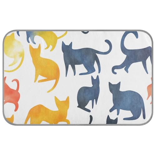 WDdZzyy Art Balineseanimals Kühlmatte für den Außenbereich, selbstkühlende Katzendecken für den Innenbereich, für Hamster, gemütlich, schlafend, weich, Esterilla, Refrescante para Perros M, Weiß von WDdZzyy