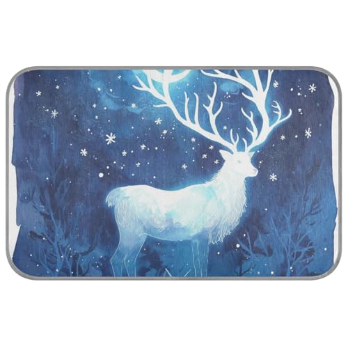 WDdZzyy Art Blue Painting Hirsch Elch Mond Sommer Kühldecken für große Hunde selbstkühlende Hundebox Pad für Welpen Indoor Essentials Tapete Refrescante para mascotas M WDdZzyy Art Blue Painting Hirsch Elch Mond Sommer Kühldecken für große Hunde selbstkühlende Hundebox Pad für Welpen Indoor Essentials Tapete Refrescante para mascotas M von WDdZzyy