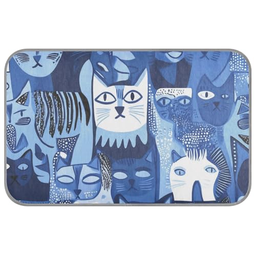WDdZzyy Art Russian Blue Cats Blue Cats Blue Summer Dog Cooling Pads Self Cooling 96.5 cm x 58.4 cm pets cooling for animals travel waterproof tapete frio para perros M WDdZzyy Art Russian Blue Cats Blue Cats Blue Summer Dog Cooling Pads Self Cooling 96.5 cm x 58.4 cm pets cooling for animals travel waterproof tapete frio para perros M von WDdZzyy